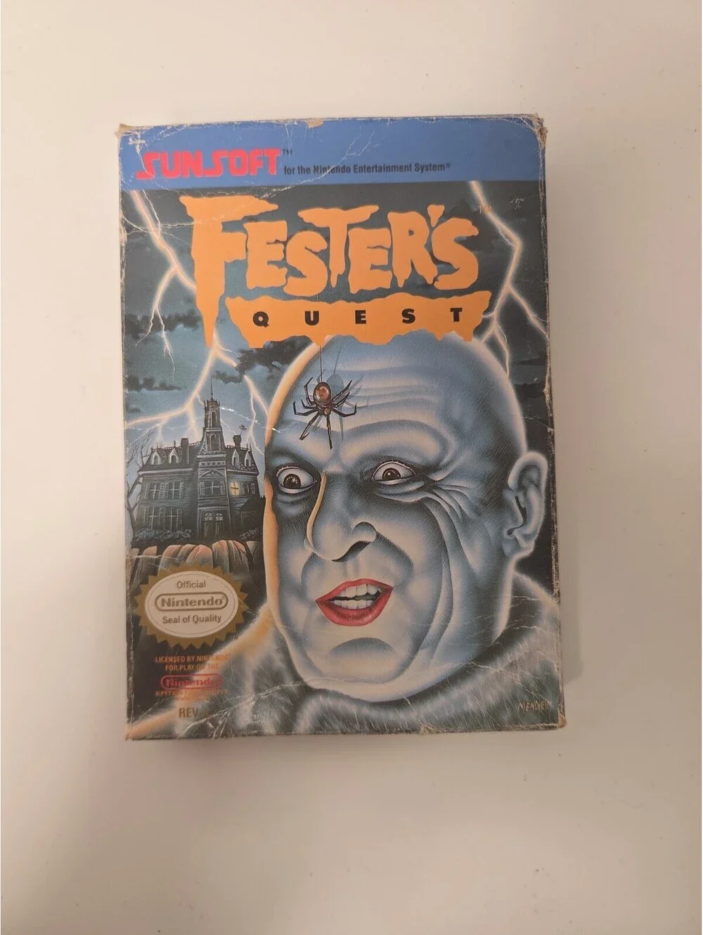 Nintendo NES Game Fester’s Quest No Manual Plastic Protector